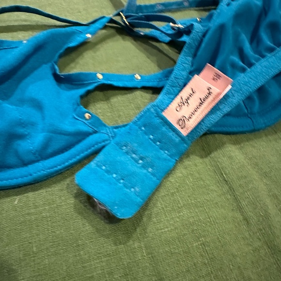 Agent Provocateur Liza Bra size 32C turquoise - Picture 2 of 6